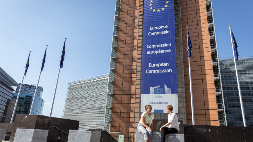 Außenansicht der Europäischen Kommission